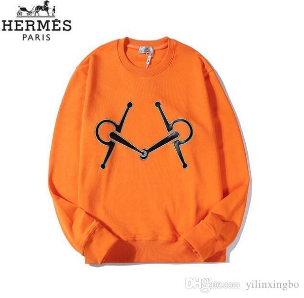 2019 latest autumn and winter round neck sweater classic pattern double buckle leather decoration simple luxury size m-xxxl color orange, Black
2019 latest autumn and winter round neck sweater classic pattern double buckle leather decoration simple luxury size m-xxxl color orange, Black