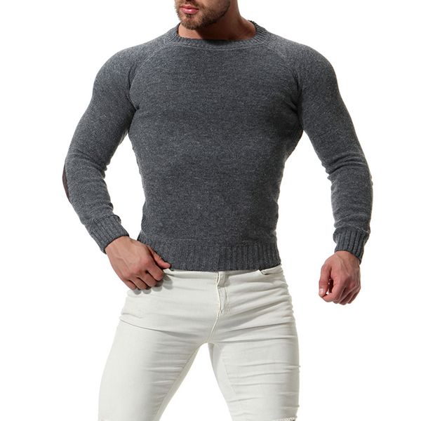 2019 explosion models spring and autumn new men's round neck solid color sweater head slim knit fashion fashion bottoming shirt, White;black
2019 explosion models spring and autumn new men's round neck solid color sweater head slim knit fashion fashion bottoming shirt, White;black