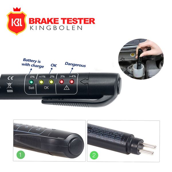 high quality kingbolen car brake fluid tester tool pen 5 led car liquid testing autotesting diagnostic tool oil for dot3/dot4
high quality kingbolen car brake fluid tester tool pen 5 led car liquid testing autotesting diagnostic tool oil for dot3/dot4
