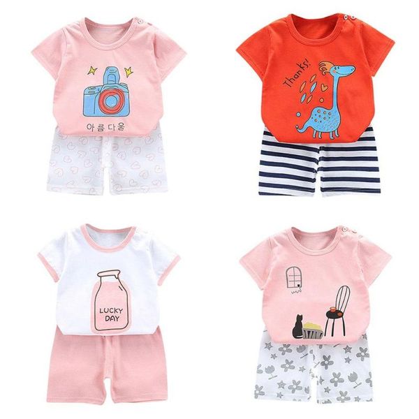 summer baby children casual outfits short sleeve cartoon pattern t-shirt blouse+shorts kids set clothes, White
summer baby children casual outfits short sleeve cartoon pattern t-shirt blouse+shorts kids set clothes, White