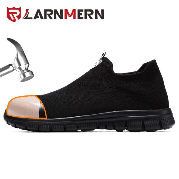 larnmern men's work safety shoes steel toe construction protective footwear breathable lightweight anti-smashing non-slip shoes, Black
larnmern men's work safety shoes steel toe construction protective footwear breathable lightweight anti-smashing non-slip shoes, Black