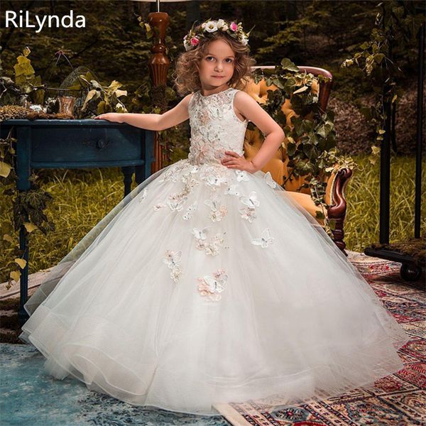 new flower girl dresses for weddings princess ball gown tutu lace beads butterflies kids first communion gowns, Red;yellow
new flower girl dresses for weddings princess ball gown tutu lace beads butterflies kids first communion gowns, Red;yellow