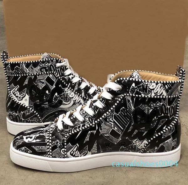 designer fashion mens red bottoms shoes studded spike flat sneakers for men women glitter party lovers genuine leather casual rivet ae25, Black
designer fashion mens red bottoms shoes studded spike flat sneakers for men women glitter party lovers genuine leather casual rivet ae25, Black