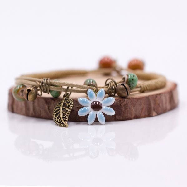 women's flower leaf ceramic hand made diy bracelets artware retro bracelet for woman girl gift jewelery wholesale #1241, Black
women's flower leaf ceramic hand made diy bracelets artware retro bracelet for woman girl gift jewelery wholesale #1241, Black