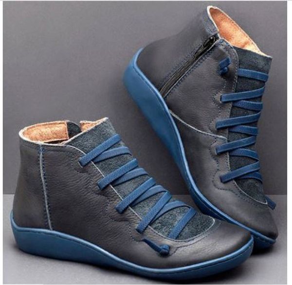 women lace up ankle boots women casual flats big size round toe shoes for ladies european style lace-up loafer multi colors c19, Black
women lace up ankle boots women casual flats big size round toe shoes for ladies european style lace-up loafer multi colors c19, Black
