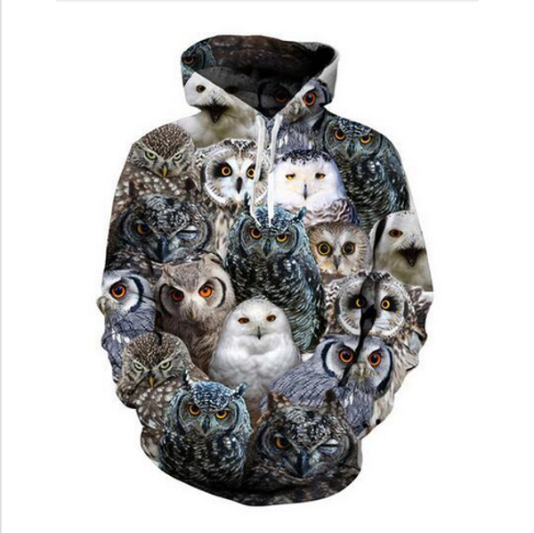 new fashion sweatshirt men / women 3d hoodies print owl slim stylish hooded hoodies lms052, Black
new fashion sweatshirt men / women 3d hoodies print owl slim stylish hooded hoodies lms052, Black