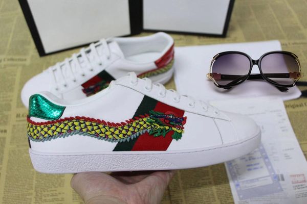 designer shoes luxury embroidered white tiger bee snake shoes genuine leather designer sneaker mens women casual shoes, Black
designer shoes luxury embroidered white tiger bee snake shoes genuine leather designer sneaker mens women casual shoes, Black