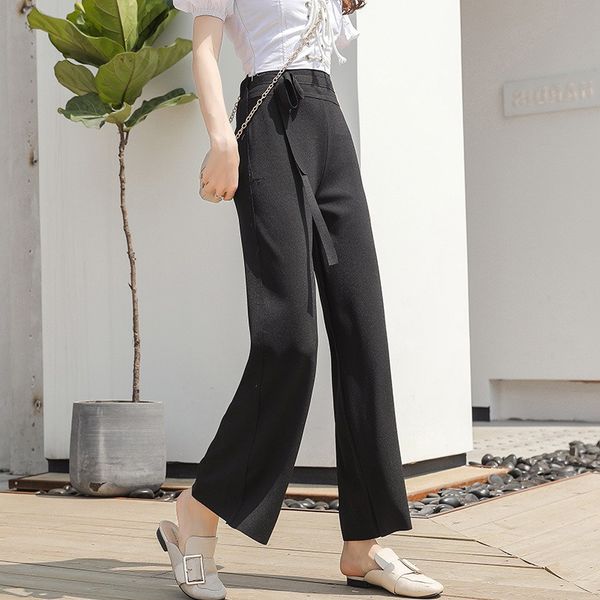 casual loose wild college style pants and trousers solid color retro style bow decoration women's pants, Black;white
casual loose wild college style pants and trousers solid color retro style bow decoration women's pants, Black;white