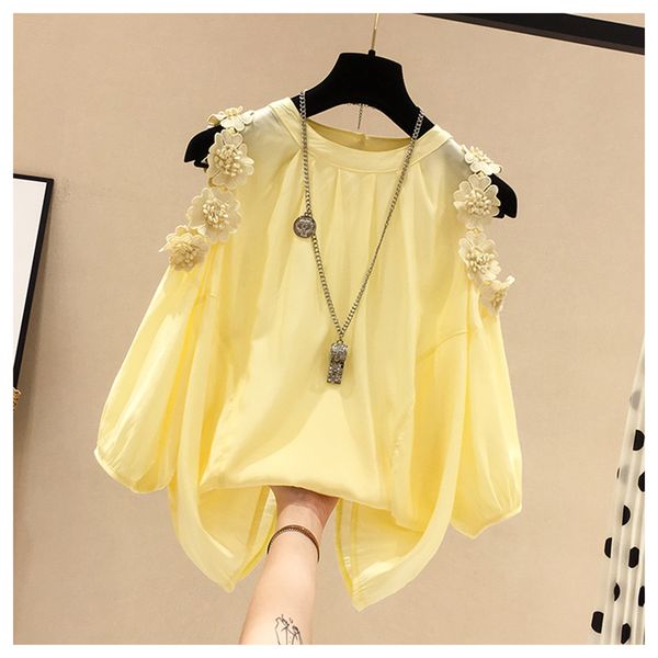 flower strapless chiffon shirt female short-sleeved 2020 spring summer new plus size chiffon shirt loose fashion women t71, White
flower strapless chiffon shirt female short-sleeved 2020 spring summer new plus size chiffon shirt loose fashion women t71, White