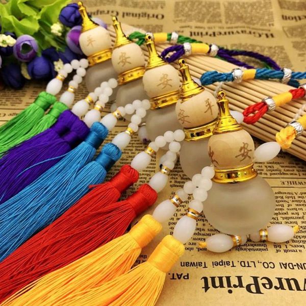 fashion gourd shaped car air perfume empty glass bottle air freshener tassel pendant for essential oils diffuser auto decoration
fashion gourd shaped car air perfume empty glass bottle air freshener tassel pendant for essential oils diffuser auto decoration