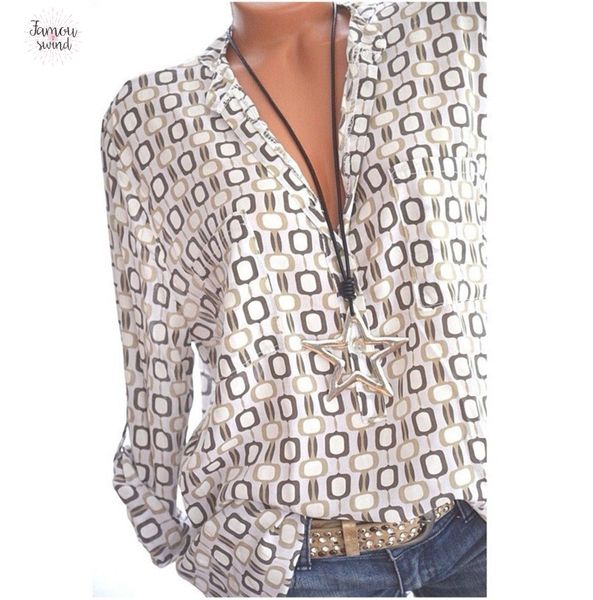 women shirts blouse summer autumn casual v neck loose chiffon women camisa long sleeve ladies blouses print shirt, White
women shirts blouse summer autumn casual v neck loose chiffon women camisa long sleeve ladies blouses print shirt, White