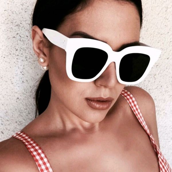 oversized square sun glasses new fashion cat eye sunglasses women brand designer vintage gradient shades for women uv400, White;black
oversized square sun glasses new fashion cat eye sunglasses women brand designer vintage gradient shades for women uv400, White;black