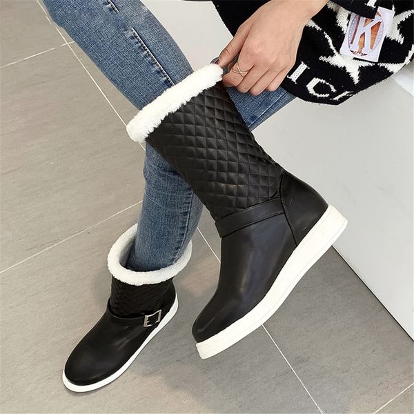 new fashion big size 33-43 warm snow boots belt buckle shoes woman casual soft winter girl fur mid calf boots woman, Black
new fashion big size 33-43 warm snow boots belt buckle shoes woman casual soft winter girl fur mid calf boots woman, Black