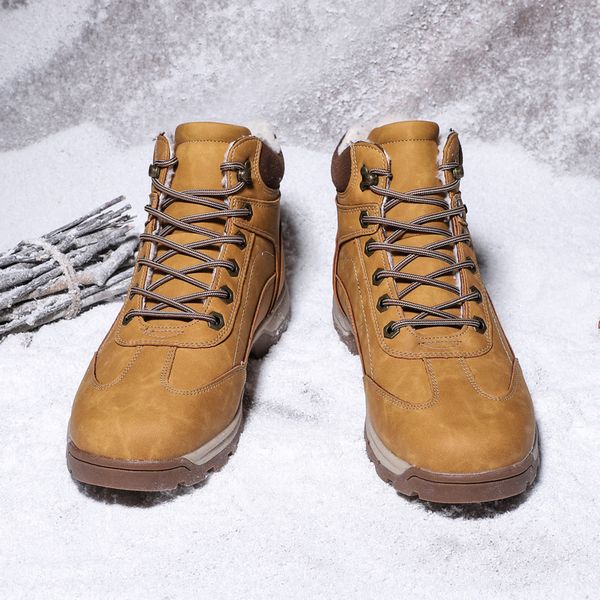 fashion leather sneakers men 2019 winter with fur snow boots waterproof warm lace up ankle rubber hx-118, Black
fashion leather sneakers men 2019 winter with fur snow boots waterproof warm lace up ankle rubber hx-118, Black