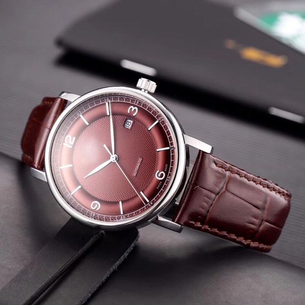 sports mens watch japan imported 8215 automatic movement double sapphire glass mirror imported leather strap designer luxury men watches, Slivery;brown
sports mens watch japan imported 8215 automatic movement double sapphire glass mirror imported leather strap designer luxury men watches, Slivery;brown