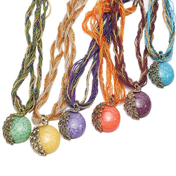 pure hand weaving bohemian necklace vintage peacock gem temperament lady rhinestones & beads sweater necklace for women, Silver
pure hand weaving bohemian necklace vintage peacock gem temperament lady rhinestones & beads sweater necklace for women, Silver
