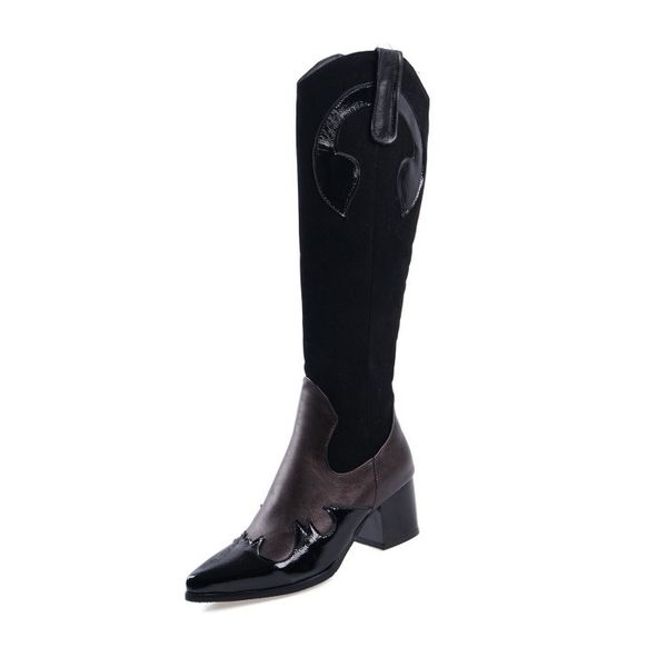 fashion women's boots european and american style design snake pattern long paragraph women's boots pu pointed female knee pads wh, Black
fashion women's boots european and american style design snake pattern long paragraph women's boots pu pointed female knee pads wh, Black