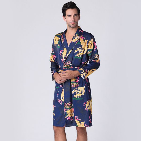 men's pajamas silk dragon long sleeve satin kimono bathrobes man sleepwear dressing gown men pajamas gown homewear clothes, Black;brown
men's pajamas silk dragon long sleeve satin kimono bathrobes man sleepwear dressing gown men pajamas gown homewear clothes, Black;brown