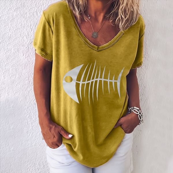 bb0012 short-sleeved v-neck printed t-shirt bb0012 women's short-sleeved v-neck printed women's t-shirt, White
bb0012 short-sleeved v-neck printed t-shirt bb0012 women's short-sleeved v-neck printed women's t-shirt, White