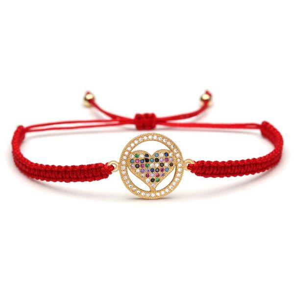 cubic zirconia cz copper round circle love heart charm bracelet women girl 2020 new fashion brass cz red string jewelry present, Golden;silver
cubic zirconia cz copper round circle love heart charm bracelet women girl 2020 new fashion brass cz red string jewelry present, Golden;silver
