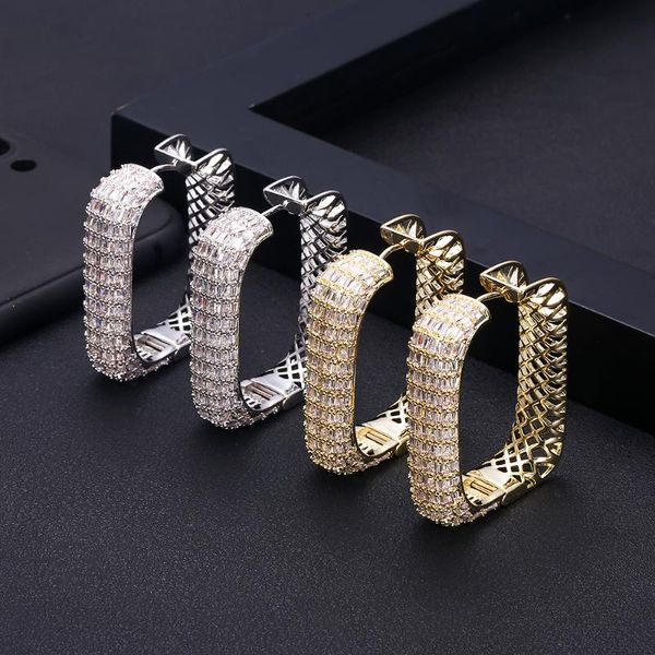 janeklly trendy geometric squarehoop earrings for women accessories full cubic zirconia earrings jewelry pendientes mujer moda, Golden;silver
janeklly trendy geometric squarehoop earrings for women accessories full cubic zirconia earrings jewelry pendientes mujer moda, Golden;silver