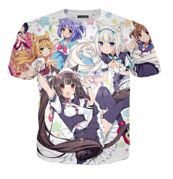 2019 new fashion 3d print women men tshirt summer anime nekopara chocolat vanilla cute girls t-shirt hip hop pullover short sleeve k1096, White;black
2019 new fashion 3d print women men tshirt summer anime nekopara chocolat vanilla cute girls t-shirt hip hop pullover short sleeve k1096, White;black