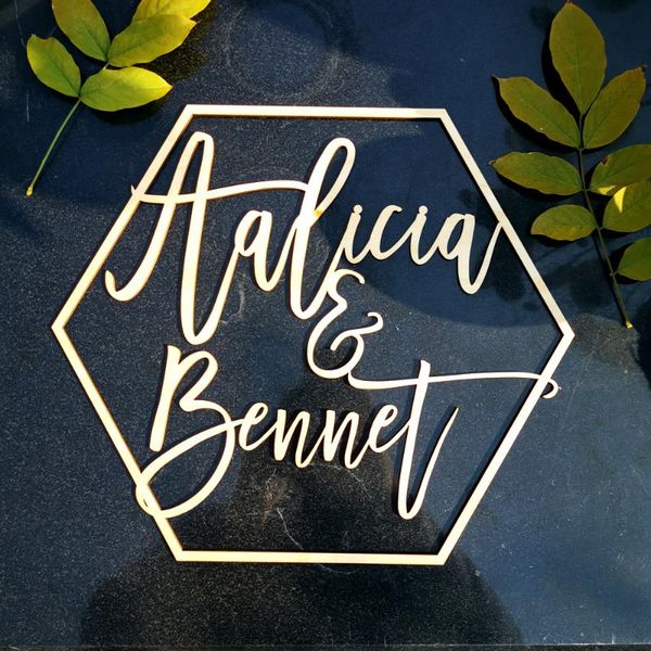personalized hexagon custom wedding name sign wood, name signs rustic wedding centerpieces country decoration
personalized hexagon custom wedding name sign wood, name signs rustic wedding centerpieces country decoration