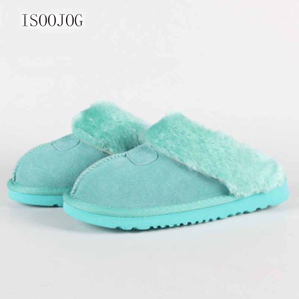 isoojog14 color leather authentic winter slippers ladies plush home shoes fur warm comfortable indoor household slippers large, Black
isoojog14 color leather authentic winter slippers ladies plush home shoes fur warm comfortable indoor household slippers large, Black