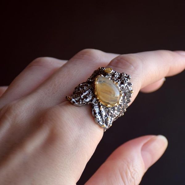 half transparent brown stone ring for women new charming jewelry good quality irregular wide cool rings, Golden;silver
half transparent brown stone ring for women new charming jewelry good quality irregular wide cool rings, Golden;silver