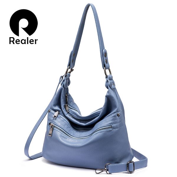 realer women shoulder bag soft pu leather ladies handbags female casual totes bag large capacity handle for women 2018
realer women shoulder bag soft pu leather ladies handbags female casual totes bag large capacity handle for women 2018