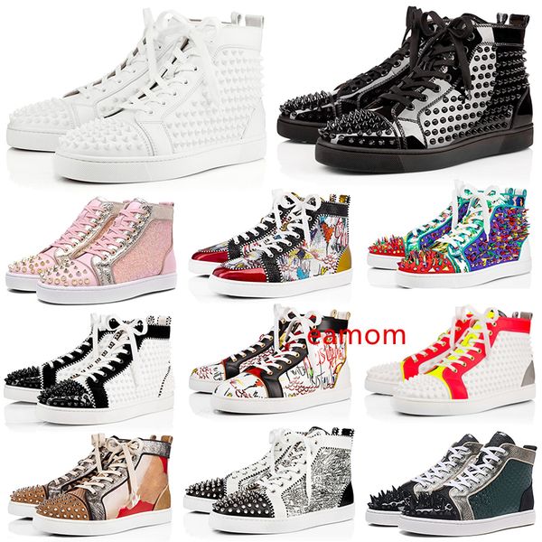 2020 s designer shoes studded spiked suede leather mens women flat fashion luxury casual shoes loafers party lovers sneakers 36-47, Black
2020 s designer shoes studded spiked suede leather mens women flat fashion luxury casual shoes loafers party lovers sneakers 36-47, Black