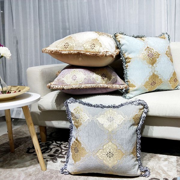 luxurious european pillow cover tassels chenille jacquard throw pillow case bedroom home decorative sofa cushion cover 45x45
luxurious european pillow cover tassels chenille jacquard throw pillow case bedroom home decorative sofa cushion cover 45x45