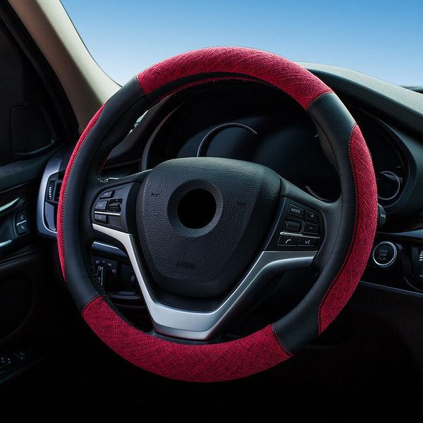 microfiber and linen auto steering wheel cover 15 inch round universal anti skid factory direct sales
microfiber and linen auto steering wheel cover 15 inch round universal anti skid factory direct sales