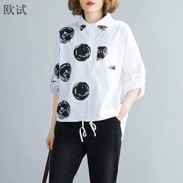 women's blouses & shirts plus size polka dot black white blouse women 2021 summer spring cotton womens and woman oversize pullover kor
women's blouses & shirts plus size polka dot black white blouse women 2021 summer spring cotton womens and woman oversize pullover kor
