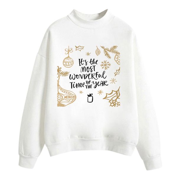 christmas women it's the most wonderful time of the year print long sleeve o-neck solid color sweatshirt pullover broadcloth xj, Black
christmas women it's the most wonderful time of the year print long sleeve o-neck solid color sweatshirt pullover broadcloth xj, Black