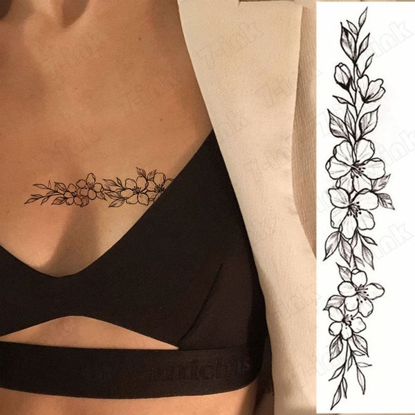 waterproof temporary tattoo sticker sketch peach blossom flower chest fake tatoo flash waist arm foot tatto for girl women men
waterproof temporary tattoo sticker sketch peach blossom flower chest fake tatoo flash waist arm foot tatto for girl women men