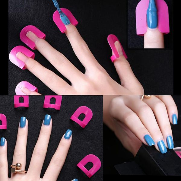 rosalind 26pcs/set french nail manicure stickers tips finger cover polish shield protector plastic nail anti-overflow model clip, Black
rosalind 26pcs/set french nail manicure stickers tips finger cover polish shield protector plastic nail anti-overflow model clip, Black