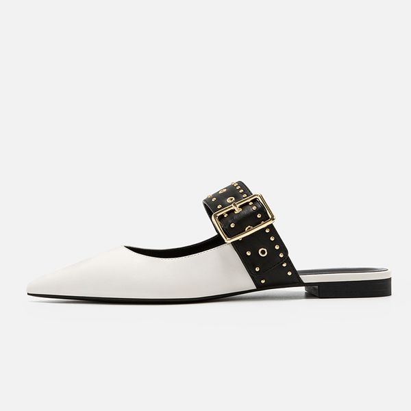 2020 summer fashion women pointed toe rivet slipper white square low heels outsides ladies slides beach mules shoes, Black
2020 summer fashion women pointed toe rivet slipper white square low heels outsides ladies slides beach mules shoes, Black