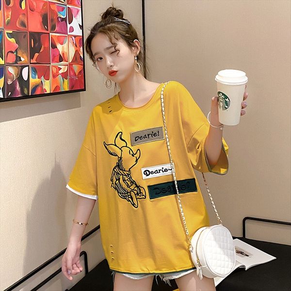 pure cotton now found clothing t-shirt pullover 2020 summer clothes 0012#ins super fire cartoon pullover fashionable short-sleeved t-shirt t, White
pure cotton now found clothing t-shirt pullover 2020 summer clothes 0012#ins super fire cartoon pullover fashionable short-sleeved t-shirt t, White