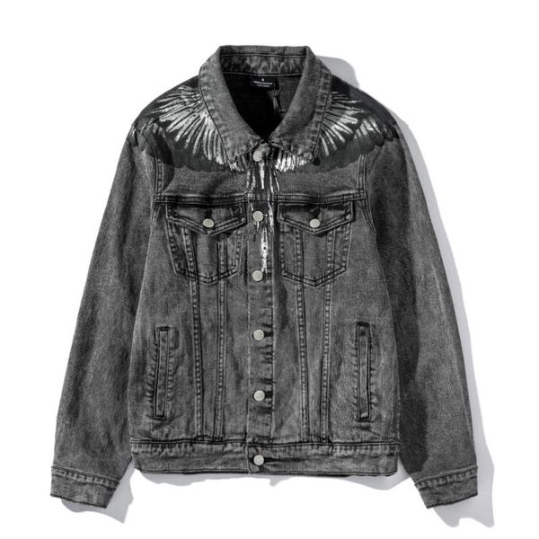19fw mens designer jackets fashion denim jacket washed feather wings printed street style long sleeved lapel neck male jackets, Black;brown
19fw mens designer jackets fashion denim jacket washed feather wings printed street style long sleeved lapel neck male jackets, Black;brown