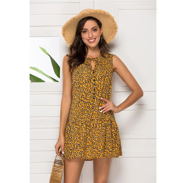 summer women fashion leopard-print sleeveless simple dress vintage leopard dress vestido festa #j4s, Black;gray
summer women fashion leopard-print sleeveless simple dress vintage leopard dress vestido festa #j4s, Black;gray