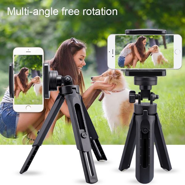 360 Degree Foldable Mini Selfie Sticks Self Phone Holders Mounts Tripod Shutter Controller Phone Holders for iPhone Android With Retail Box