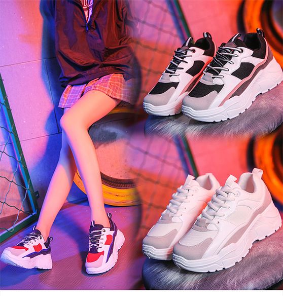 women shoes 2019 new chunky sneakers for women vulcanize shoes casual fashion dad shoes platform sneakers basket femme krasovki, Black
women shoes 2019 new chunky sneakers for women vulcanize shoes casual fashion dad shoes platform sneakers basket femme krasovki, Black