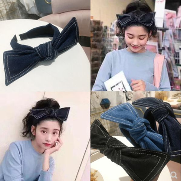 korea original hair accessories retro big bow wide-necked denim headband hairpin head jewelry headband ins wind simple, Black;brown
korea original hair accessories retro big bow wide-necked denim headband hairpin head jewelry headband ins wind simple, Black;brown