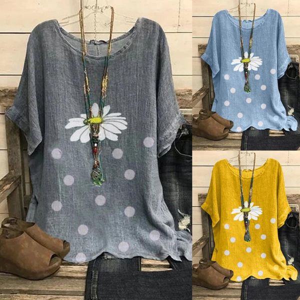 fashion women blouses casual floral point print o-neck short sleeve shirts blouse women summer blusas kobiety bluzki @47, White
fashion women blouses casual floral point print o-neck short sleeve shirts blouse women summer blusas kobiety bluzki @47, White