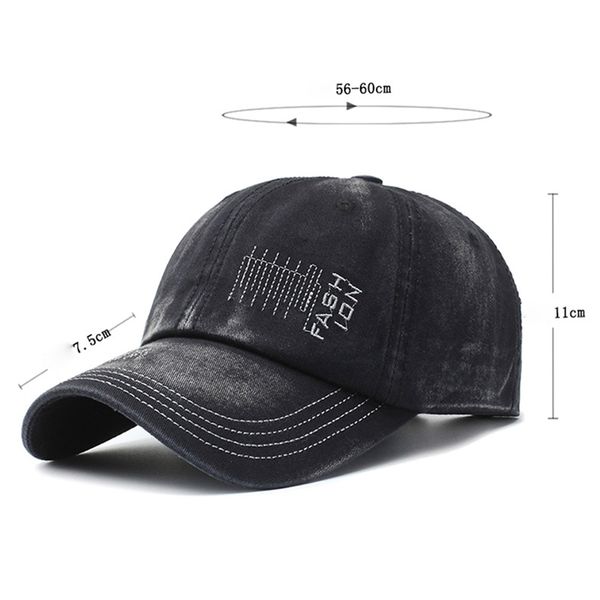 sport cap retro style letter embroidered washed denim peaked hat headwear outdoor sports hat, Black;white
sport cap retro style letter embroidered washed denim peaked hat headwear outdoor sports hat, Black;white