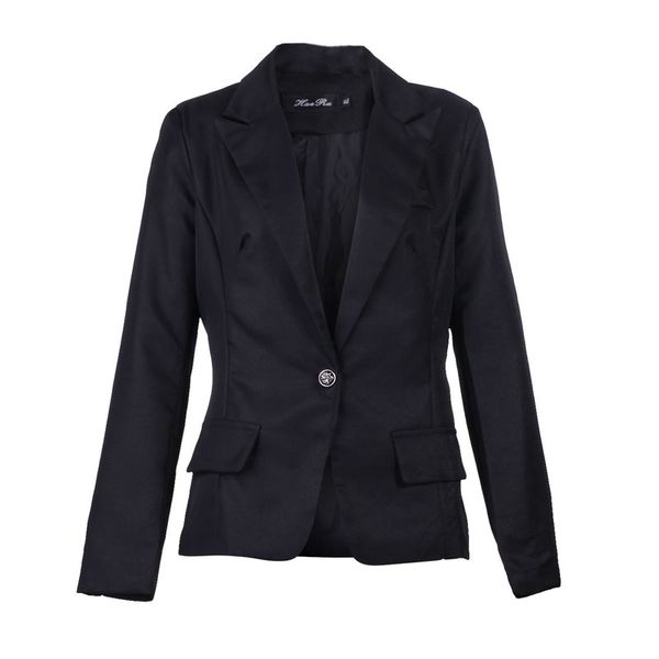 women suit spring autumn black long sleeve jacket slim single button business jacket size s-3xl, White;black
women suit spring autumn black long sleeve jacket slim single button business jacket size s-3xl, White;black