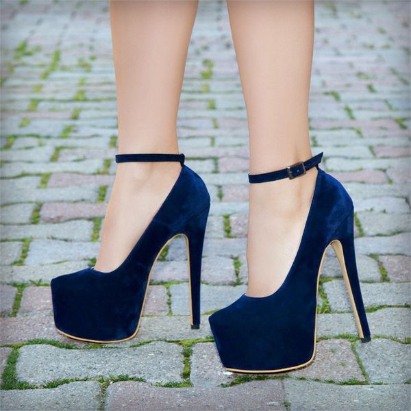 mst-030 navy blue suede 14 cm high-heeled women's prom wedding party lady platform bridal shoes party pumps 35-40, Black
mst-030 navy blue suede 14 cm high-heeled women's prom wedding party lady platform bridal shoes party pumps 35-40, Black