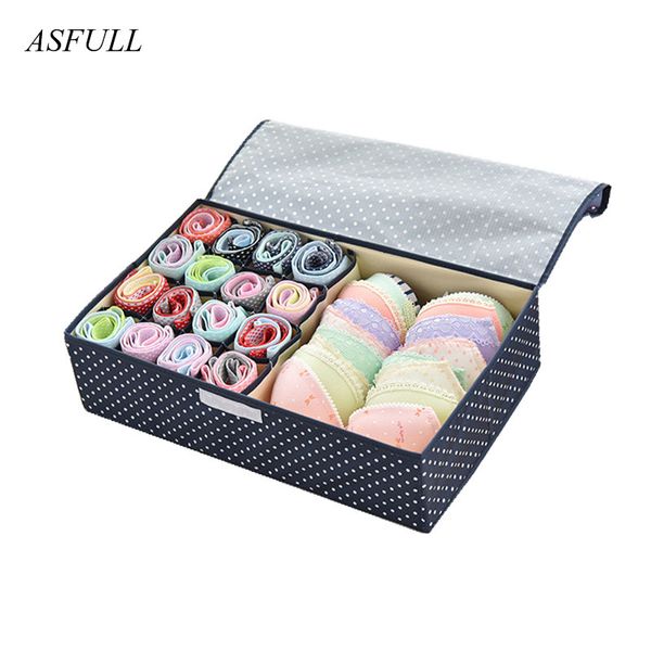 2018 new cartoon pattern oxford fabric cloth bra underwear storage box 17 grid for socks organizer wardrobe closet finishing box
2018 new cartoon pattern oxford fabric cloth bra underwear storage box 17 grid for socks organizer wardrobe closet finishing box
