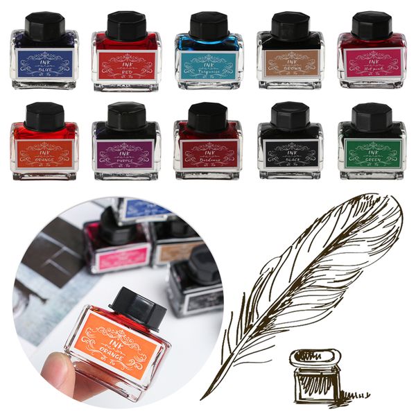 new handmade fountain dip pen 15ml bottled ink fountain pen 10 color portable quality does not damage the stationery
new handmade fountain dip pen 15ml bottled ink fountain pen 10 color portable quality does not damage the stationery